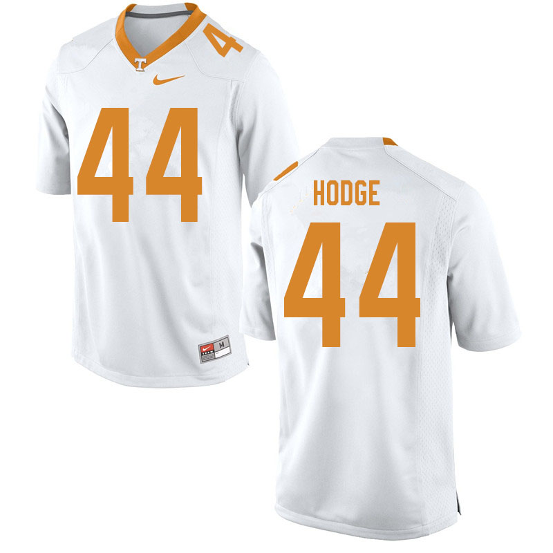 Men #44 Tee Hodge Tennessee Volunteers College Football Jerseys Sale-White